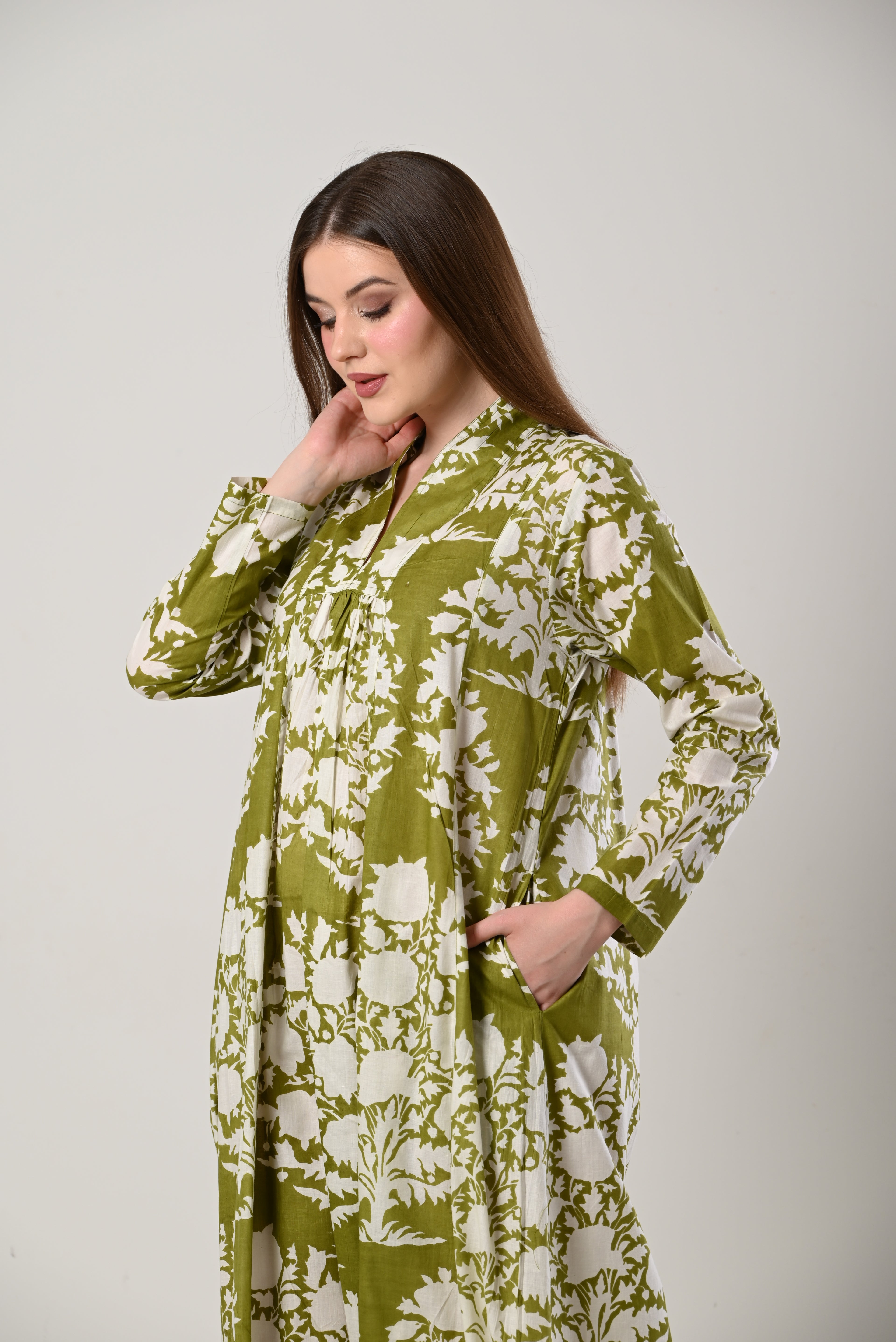 Verdant Rose Gown